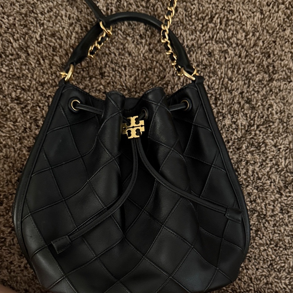 Tory Burch large Fleming soft bucket bag